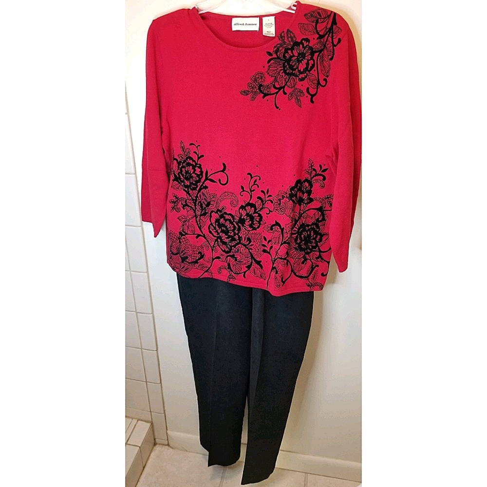 Alfred Dunner Red & Black Outfit
